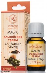 Bath and Sauna Oil Alpine Herbs, 10 ml