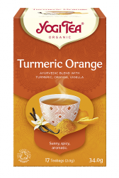Herbatka kurkuma pomarańcza (turmeric orange) BIO, YOGI TEA, 17 X 2g