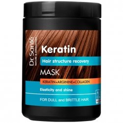 Maska z Keratyną do Włosów Matowych i Łamliwych Dr.Sante Keratin, 1000ml