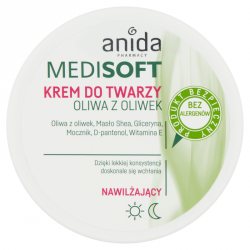 Anida Medisoft Krem do twarzy nawilżający oliwa z oliwek, 100 ml