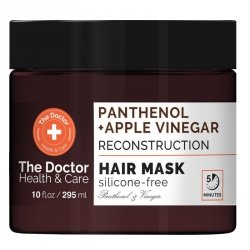 Maska do włosów Rekonstruująca Ocet Jabłkowy + Pantenol, THE DOCTOR Health Care, 295ml
