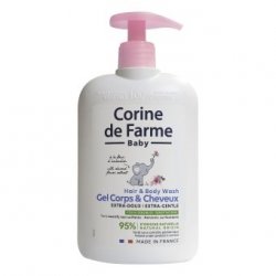 Corine de Farme BeBe Extra delikatny żel do mycia ciała i włosów 2w1 migdałowy  500ml