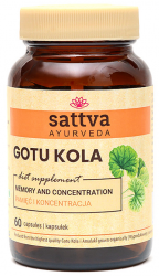 GOTU KOLA Dietary Supplement, SATTVA, 60 capsules