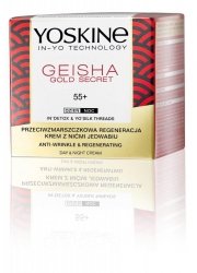 Yoskine Geisha Gold Secret 55+ Krem przeciwzmarszczkowa regeneracja na dzień i noc  50ml