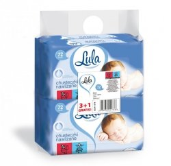 LULA Chusteczki nawilżane z Pantenolem 72szt  3+1 gratis