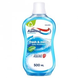 AQUAFRESH Triple Protection Płyn do płukania jamy ustnej  Fresh & Minty 500 ml
