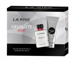 LA RIVE Man Zestaw prezentowy Absolute Sport (woda toaletowa 100 ml + żel pod prysznic 100 ml)