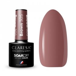 CLARESA Lakier hybrydowy Brown nr 305  5g