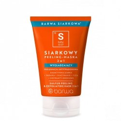 Siarkowy Peeling - Maska Wygładzający 2w1 Barwa Siarkowa, 120 ml