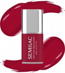 SEMILAC One Step Glossy 3in1 Lakier hybrydowy do paznokci S575 Dark Red 7 ml