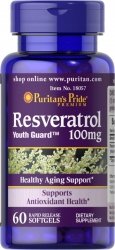 Resweratrol 100 mg, Puritan's Pride, 60 kapsułek