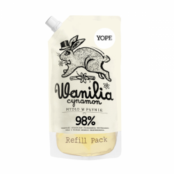 Vanilla & Cinnamon Natural Moisturising Liquid Soap, Yope, Refill, 500ml