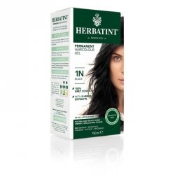 Farba do włosów Herbatint, CZARNA, seria naturalna, 1N