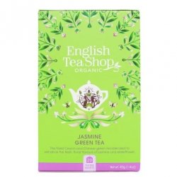 Ekologiczna herbata, zielona z jaśminem i dzikim bzem, JASMINE, 20 x 2g, English Tea Shop