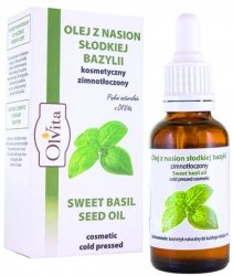 Sweet Basil Seed Oil, 100% Natural, Olvita, 30ml