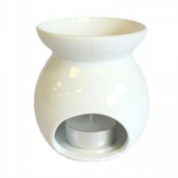 White Oil Burner - Tree Cut-out, Large