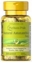 Astaksantyna 5 mg, Puritan's Pride, 30 kapsułek