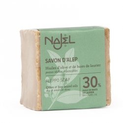 Aleppo Soap 30% Laurel Oil, Dry and sensitive skins, Najel, 200g