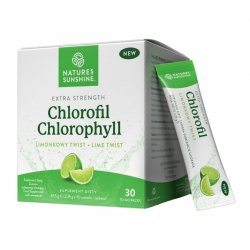 Chlorofil w Saszetkach o smaku limonkowym, Nature’s Sunshine, 67,5g