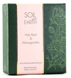 Basil Tulsi Antiseptic Natural Soap, Soil & Earth, 100g