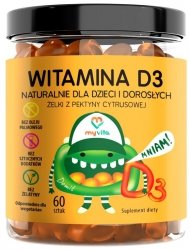 Vitamin D3 for children and adults, Myvita, Natural Gummies