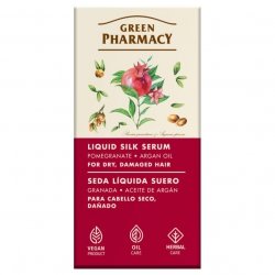 Płynne serum jedwabne z granatem i olejem arganowym, Green Pharmacy, 30ml