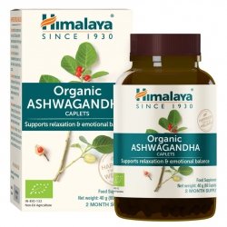 Organiczna Ashwagandha, Himalaya, 60 tabletek