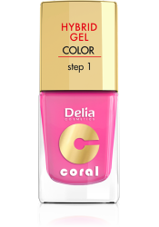 Delia Cosmetics Coral Hybrid Gel Emalia do paznokci 22 Landrynkowy Róż