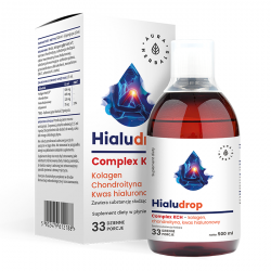 Hialudrop Complex KCH Kolagen, Chondroityna, Kwas Hialuronowy, Aura Herbals, 500ml