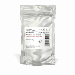 Biotyna (Witamina B7) - 99,6% - Odbudowa Włosów, Esent, 5g