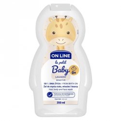 On Line Le Petit Baby Łagodny Żel 3w1 do mycia twarzy,ciała i włosów - od 1 dnia życia  350ml