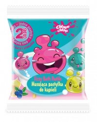 CHLAPU CHLAP Dwukolorowa Musująca Pastylka do kąpieli  - jagoda i lody waniliowe 1szt