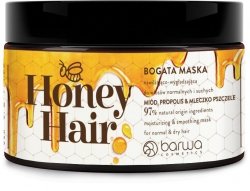 BARWA COSMETICS Honey Hair Bogata Maska nawilżająco-wygładzająca do włosów normalnych i suchych 220ml