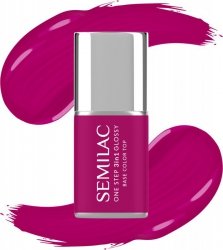 SEMILAC One Step Glossy 3in1 Lakier hybrydowy do paznokci S595 Bright Purple 7 ml