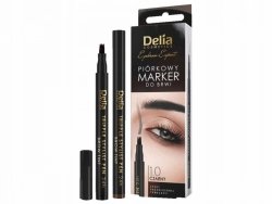 Delia Cosmetics Eyebrow Expert Piórkowy Marker do brwi - czarny 1.0