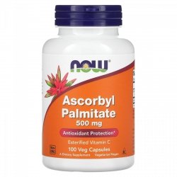 Palmitynian Askorbylu 500 mg, NOW Foods, 100 kapsułek