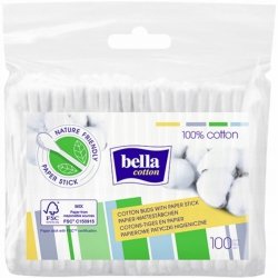 Bella Cotton Papierowe Patyczki Higieniczne 100 Sztuk