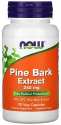 Pine Bark Ekstrakt z kory Sosny 240 mg, NOW Foods, 90 kapsułek