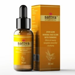 Ayur Glow Eliksir do Twarzy Kompleks Mineralny z Kurkumą, SATTVA, 30ml