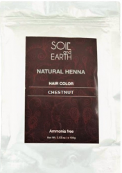 Naturalna Henna Indyjska ORZECHOWY BRĄZ, Soil & Earth, 100g