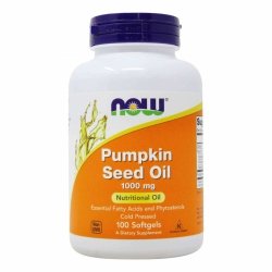 Pumpkin Seed Oil, Olej z Pestek Dyni 1000 mg, Now Foods, 100 kapsułek 