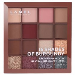 LAMEL Paleta cieni Shades of Burgundy No. 16-4&
