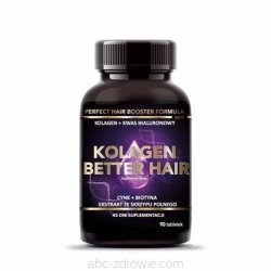 Kolagen Better Hair + Cynk + Biotyna + Skrzyp, Intenson, 90 tabletek