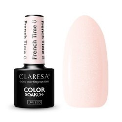 CLARESA Lakier hybrydowy do paznokci FRENCH TIME - 8  5g