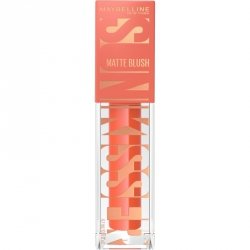 MAYBELLINE Sunkisser Hazy Matte Róż Róż do policzków w płynie, 34 Peachy Quench 4,7 ml