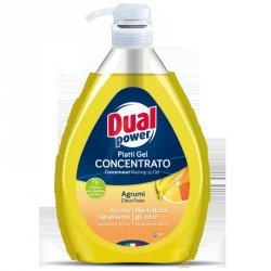 DUAL POWER Płyn d/naczyń 1L pompka Citrus