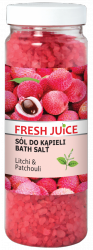 Соль для ванн Личи и Пачули, Fresh Juice, 700г