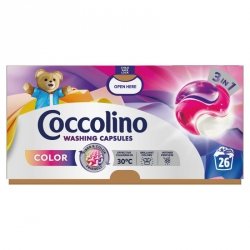 COCCOLINO Kapsułki 3w1 do prania kolorowych tkanin (26 prań), 449.8g