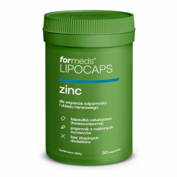 LIPOCAPS zinc, Dla wsparcia Odporności i Układu Nerwowego, Formeds, 30 kapsułek