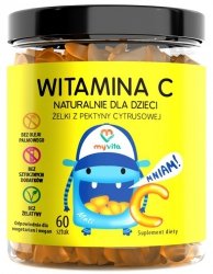 Витамин C для детей и взрослых, Myvita, натуральные жевательные таблетки